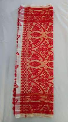 ASOMI Assamese Gamocha with Ludhiana Embroidery ( Japi Design)