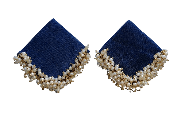 handmade navyblue earrings