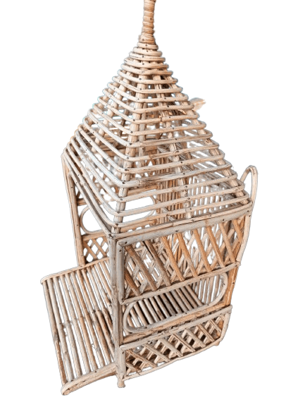 Cane and Bamboo Pooja Stand for Home Pooja Mandir for Home Temple for Home and Office Puja Mandir for Home