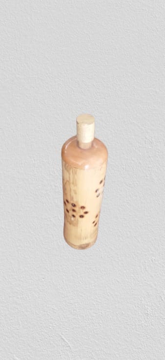 HAND MADE BAMBOO BOTTLE