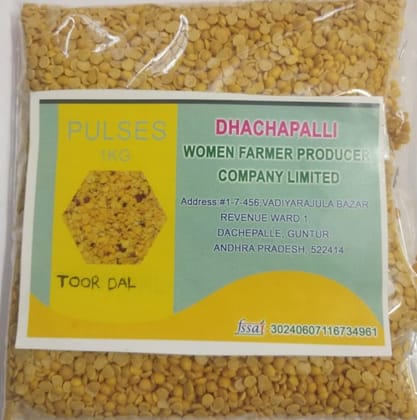 Toor Dal | 1kg Pack | Rich Source of Protein | No Cholesterol or Additives