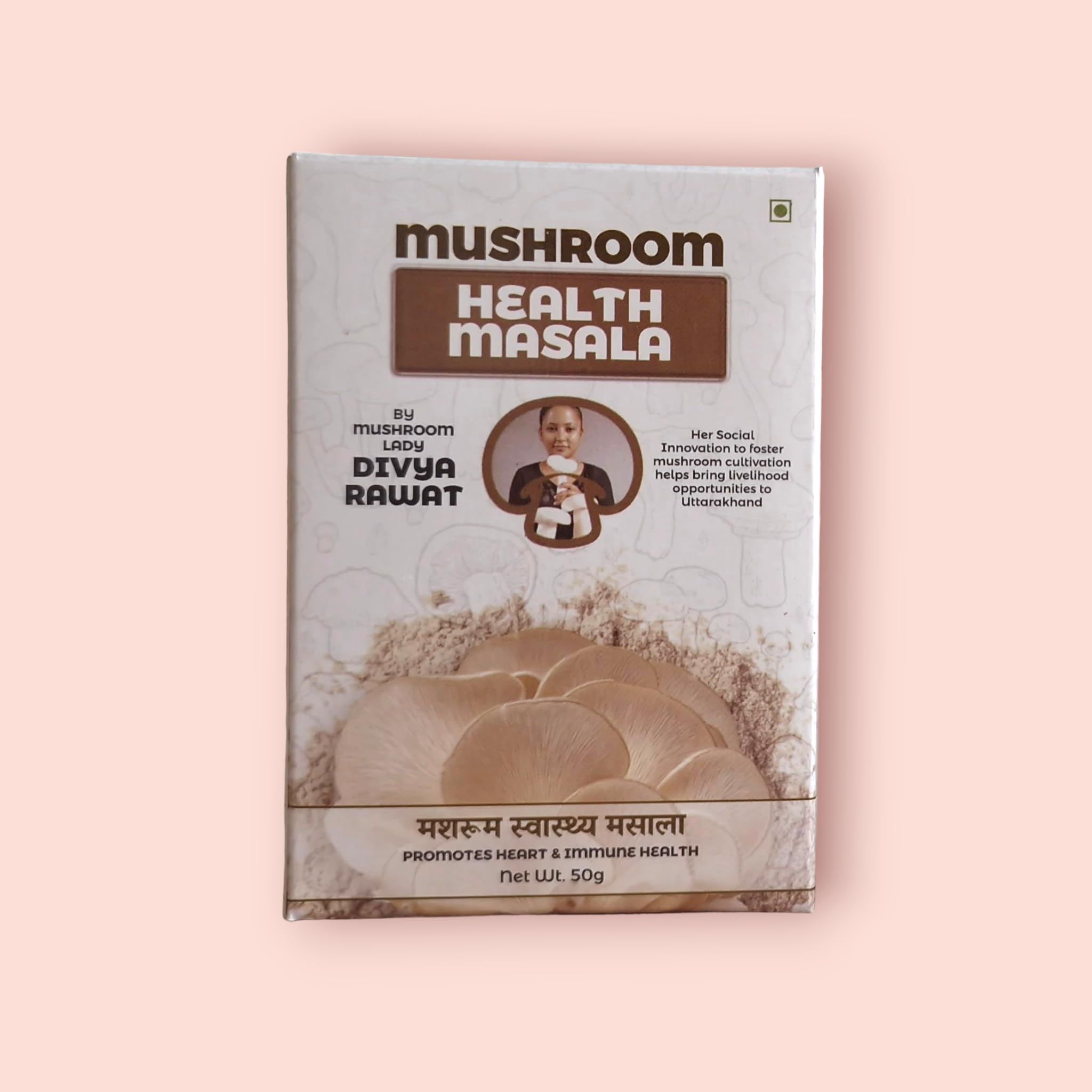 Soumya Foods Mushroom Health Masala, Oyster Mushroom Powder with Black Pepper Blend