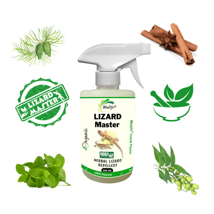 Bhulife Organic Herbal Lizard Repellent Spray | Made From Natural Ingredients | Lizard Spray 250MLx1