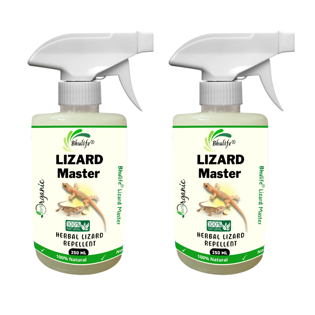 Bhulife Organic Herbal Lizard Repellent Spray | Made From Natural Ingredients | Lizard Spray 250MLx2