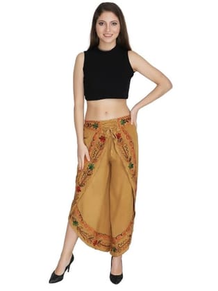 Rayon Women's Regular Fit Relaxed Yoga Fitness Dhoti Pants