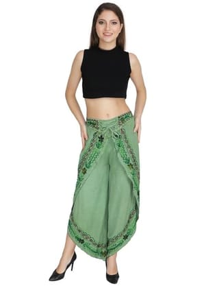 Rayon Women's Regular Fit Relaxed Yoga Fitness Dhoti Pants