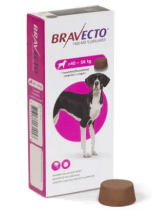 Bravecto chewable tablet for dogs 1400 mg