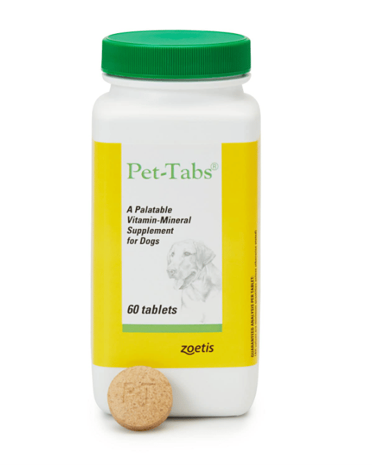 Pet-Tab zoetis Vitamin Mineral Supplement - 60 Tablets