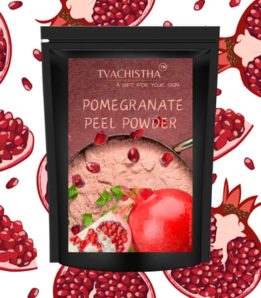 Tvachistha Pure, Natural & Organic Pomegranate Peel Powder for Skin Care & Hair Care | Anti-oxidant Rich | Acne & Hair Fall Treatment | Anar Powder – 100g