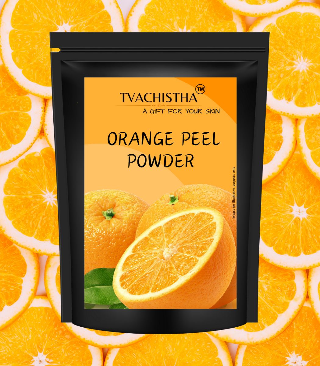 Tvachistha Orange Peel Powder, Pure Natural & Organic for Skin Lightening Face Pack, Vitamin C and Antioxidants Add Glow, Cruelty-free & Vegan, 100g