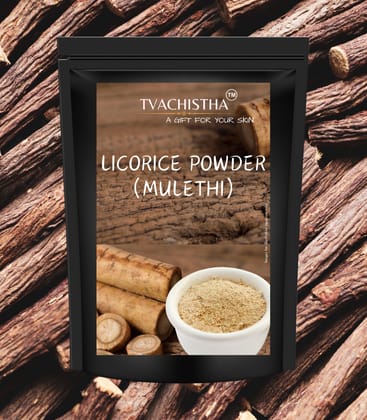 Tvachistha Mulethi Powder For Face, Hair, (100 Grams) Skin And Body | Licorice Powder For Skin | No Preservative | No Chemicals