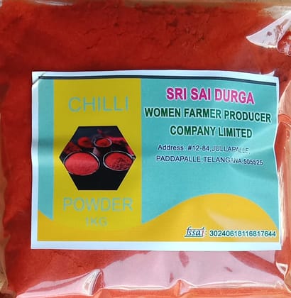 Red Chilli Powder Mirchi powder (1kg Pack of 1)