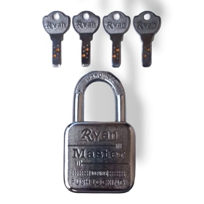 Ryan Master 65mm 100% Stainless steel Push Double Locking Padlock | Shop Ryan Locks