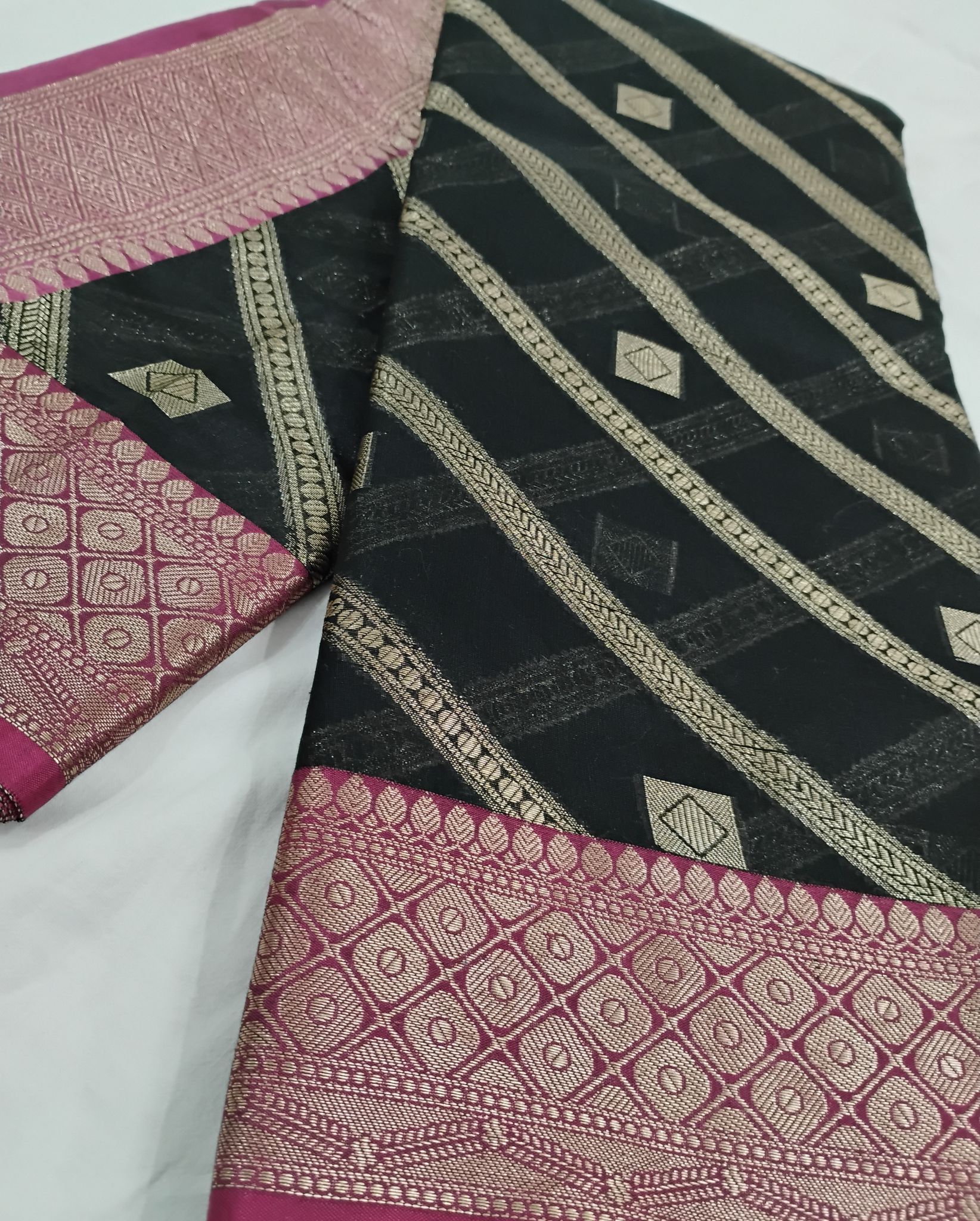 Handloom pure Masarised cotton saree