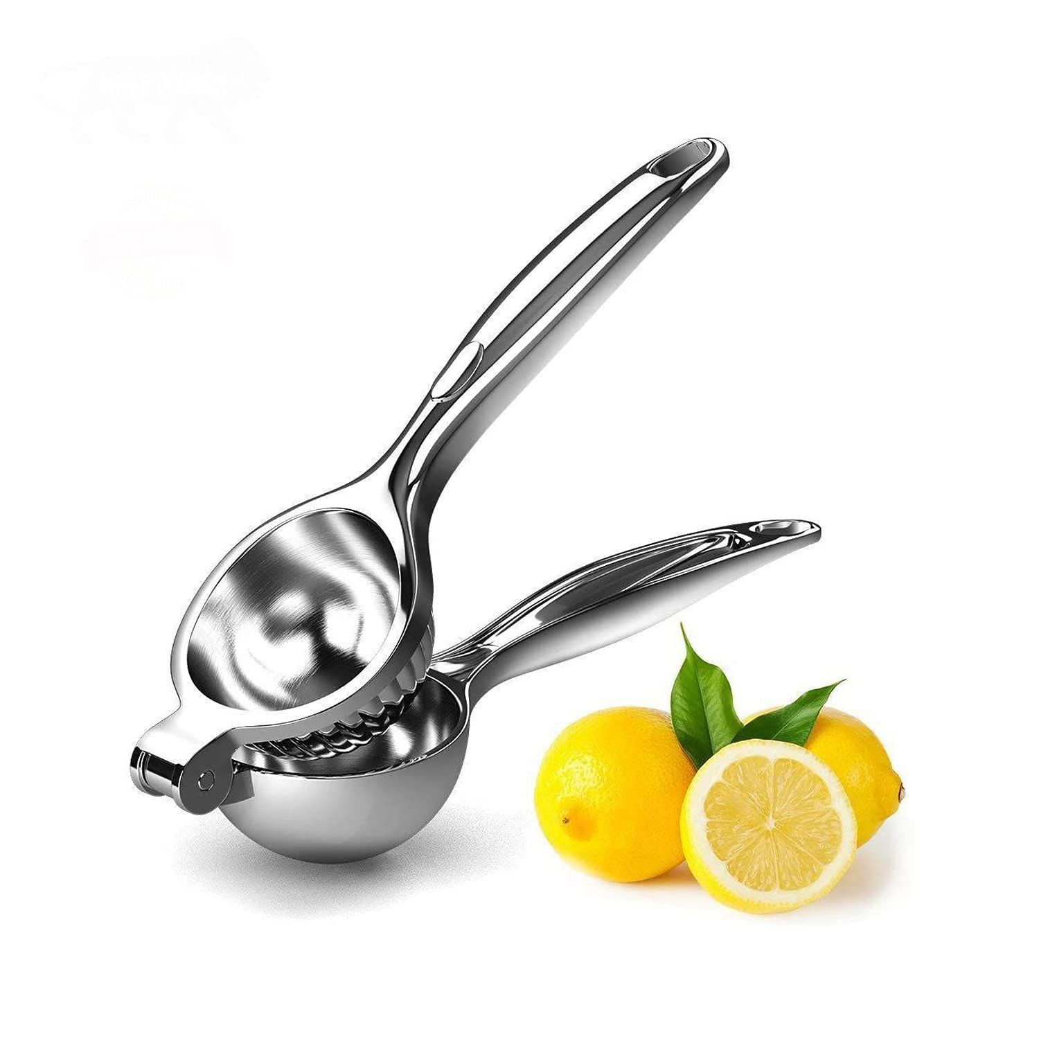 GLOBAL IMPEX Stainless Steel Finish (ZINC) Heavy Quality Lemon Squeezer With Comfortable Handle For Extracting Lemon Juice. Modern Kitchen Tool. . 300 GRAM Heavy Quality ( Pack Of 1 )