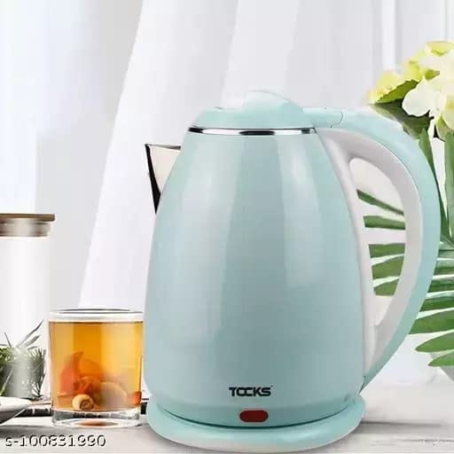 Global Impex Electric Kettle 1.8 L 1500 W | Plastic Outer & Stainless Steel Inside Body | Auto Shut Off Over Heating Protection | Multipurpose Hot Water Kettle - (Pack of 1)