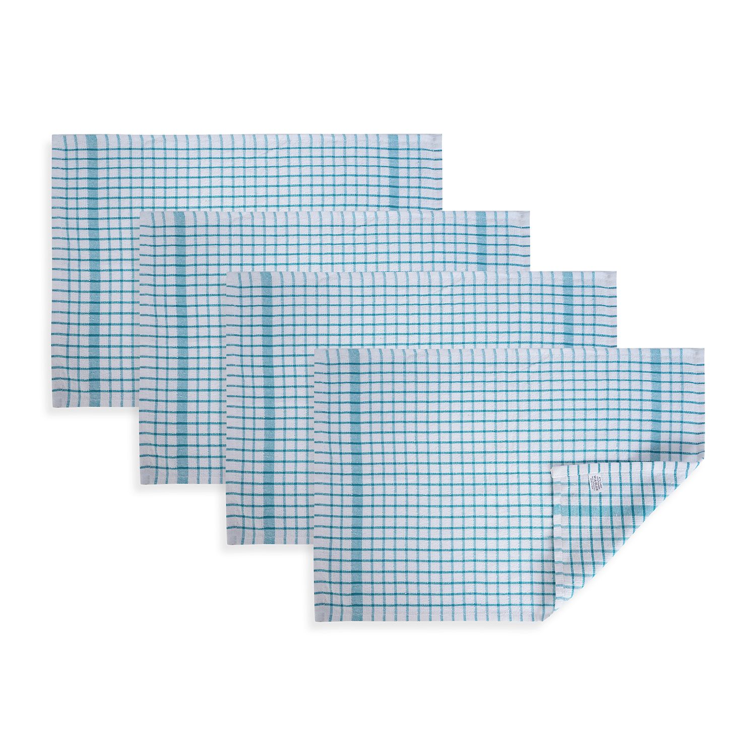 Cotton with Polyester Kitchen Towel-white with Stripes-650 gm-Size-16 x 26 Inches|Kitchen Towel -04