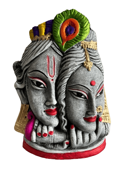 ASOMI KRISHNA RADHA TERRACOTTA IDOL