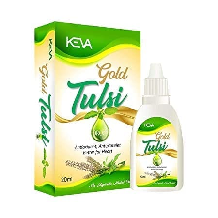 Keva Gold Tulsi Drops For Natural Immunity Boosting,Cough And Cold Relief 20Ml