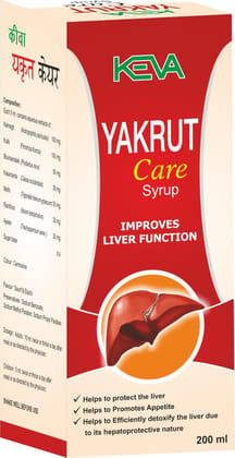 Keva Yakrut Liver Care Syrup Herbal Liver Tonic for Men & Women - 200ml