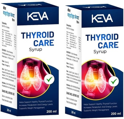 Keva Thyroid Care Ayurvedic Medicine Syrup (Pack Of 2)