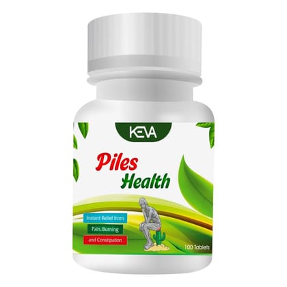 Keva Ayurvedic PH Tablets | Piles Care | Improve Digestion and Relief from Constipation-100 Tab