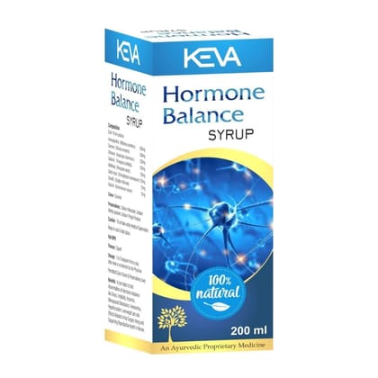 Keva Hormone Balance Syrup for Men & Women for With Ashwagandha, Shatavari, Gokhru, Mulsi Ashoka in 200ML