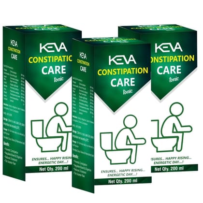 KEVA Constipation Care Tonic for Relief From Piles (Pack Of 3x200ml)(600ml)