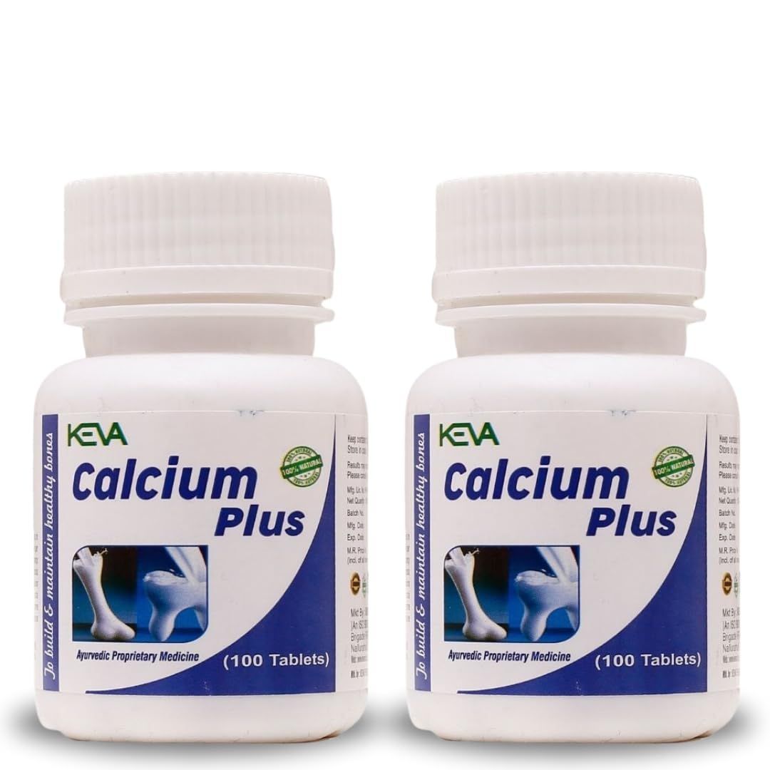 Keva Calcium Plus Tablets (Pack of 2) (200 Tablets)