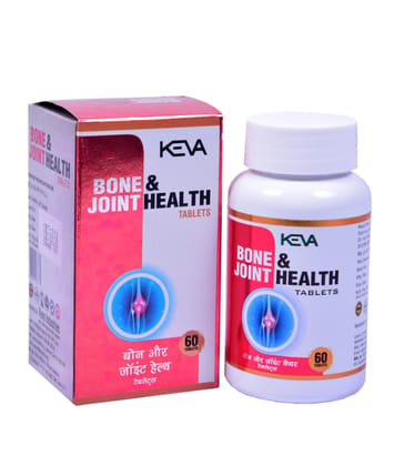 Keva Bone & Joint Health Tablets 60 (Tab) with Calcium Supplement for Women and Men, For Bone Health & Joint Support, 60 Calcium Tablets