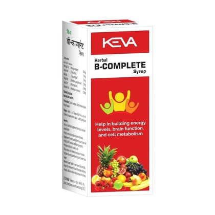 Keva B Complete Syrup - Ayurvedic syrup Extract from Shilajit, Moringa, Shatavari, Lemon, Bala, Garlic, Increase the energy level for men and women 100 ml (Pack Of 2)