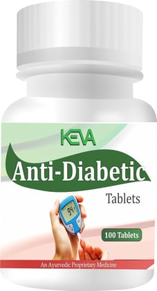 Keva Diabetic Care Tablets Manages Hight Diabetes or Sugar 100 Tablets (Pack Of 2 (200 Tablets))