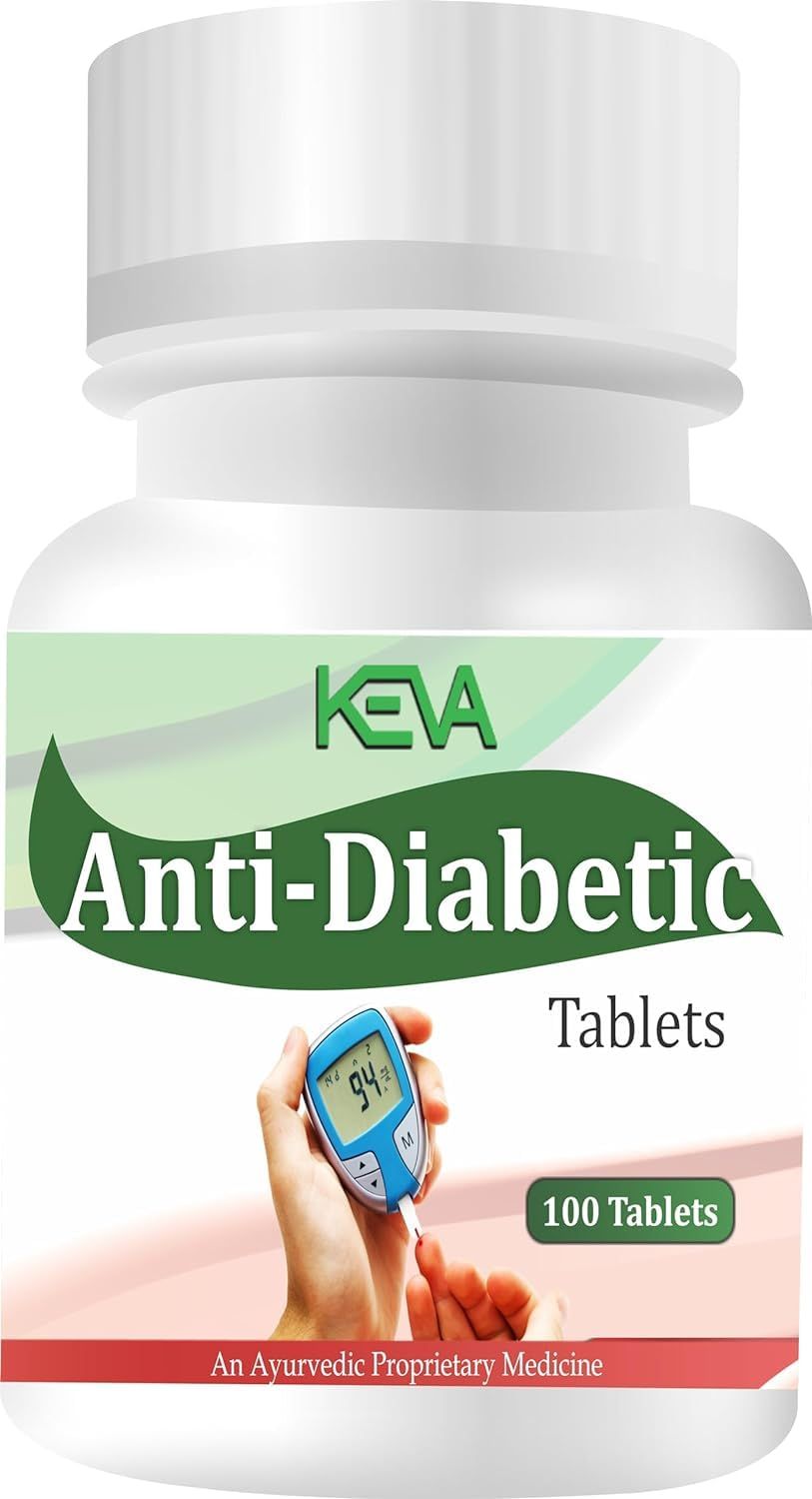 Keva Diabetic Care Tablets Manages Hight Diabetes or Sugar 100 Tablets (Pack Of 2 (200 Tablets))