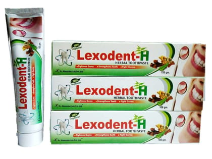 HERBAL TOOTHPASTE WITH MANY HERBS,PACK OF 3X100GM,100% VEGETARIAN