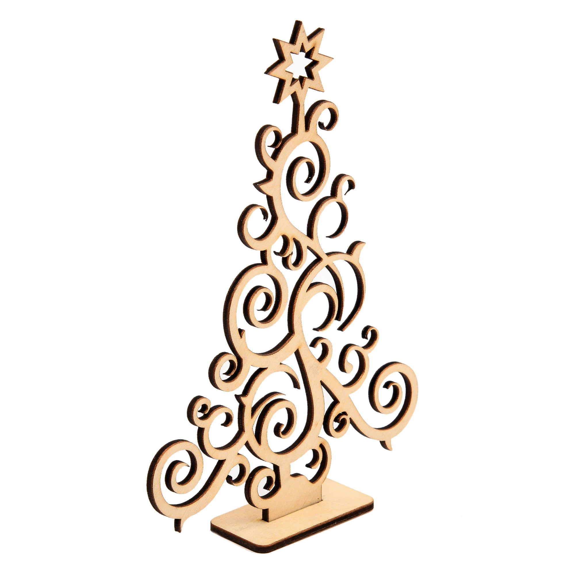 Wooden Christmas Tree Decoration