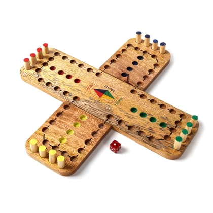 Vintage Wooden Ludo