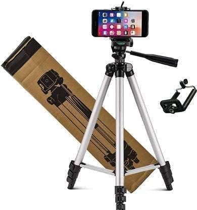 Tripod 3110 Stand with 3-Way Head Tripod 3110 with Mobile Phone Holder Mount Tripod Kit