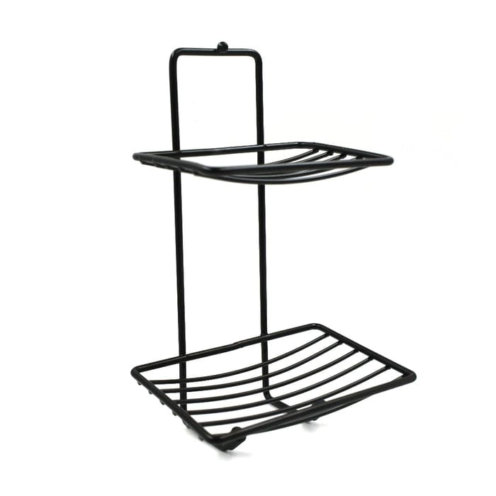 2 Layer SS Soap Rack used in all kinds of places household and bathroom purposes for holding soaps.