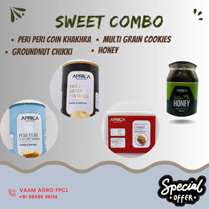 Sweet Combo Pack  | Khakhra, Cookies, Chikki, Honey