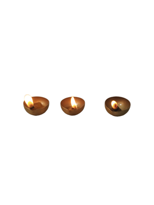 Homestyle India Tealight Candle Holder Stand Diwali Decoration Items Handmade T Light Diya Home Puja Decor Corporate Gifts for Deepawali (Set of 48)