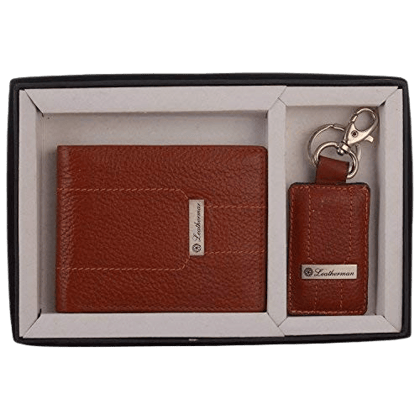 LEATHERMAN LEATHER WALLET AND KEYCHAIN SET-1576