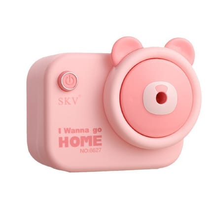 KTRS ENTERPRISE Plastic Cute Cartoon Bear Camera Shaped Manual Color Pencils/Pencil Sharpener, Table Sharpener Machine School Stationary Gift for Kids Dust Compartment (Pack of 1, Random Colour)