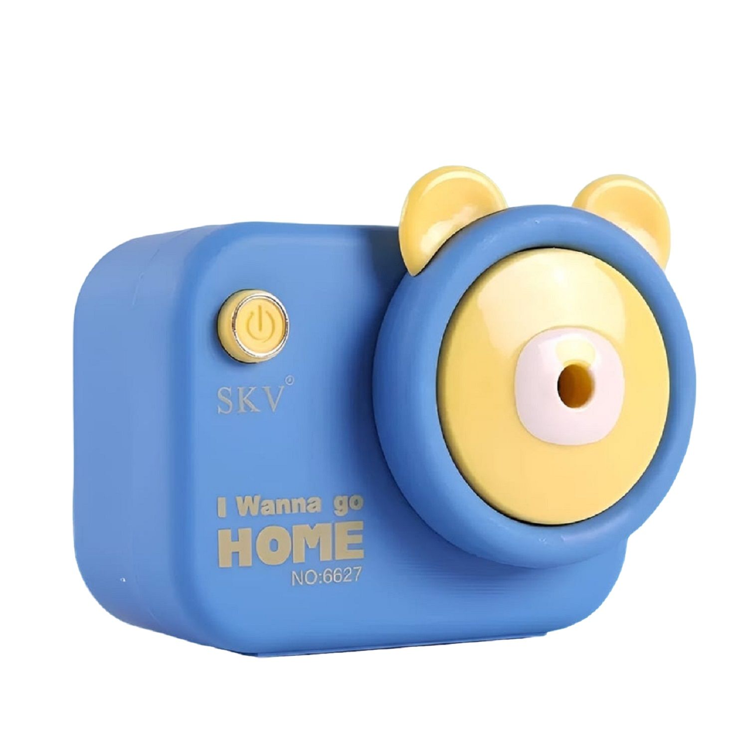 KTRS ENTERPRISE Plastic Cute Cartoon Bear Camera Shaped Manual Color Pencils/Pencil Sharpener, Table Sharpener Machine School Stationary Gift for Kids Dust Compartment (Pack of 1, Random Colour)