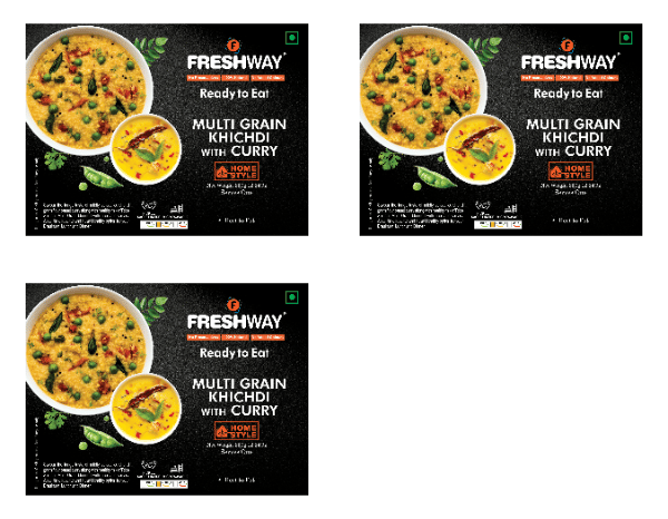 Freshway Multi Grain Khichdi with Curry Combo Pack of 3 Nutritious and Flavorful Indian One Pack Meal