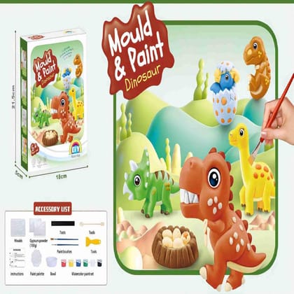 KTRS Enterprise DIY Gypsum Fridge Magnet Plaster Painting Kit for Kids, Mould and Paint Kits- Plaster Painting Art & Craft Set