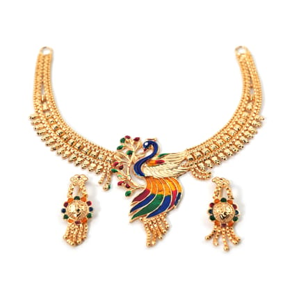 Gold Plated Necklace Set For Women