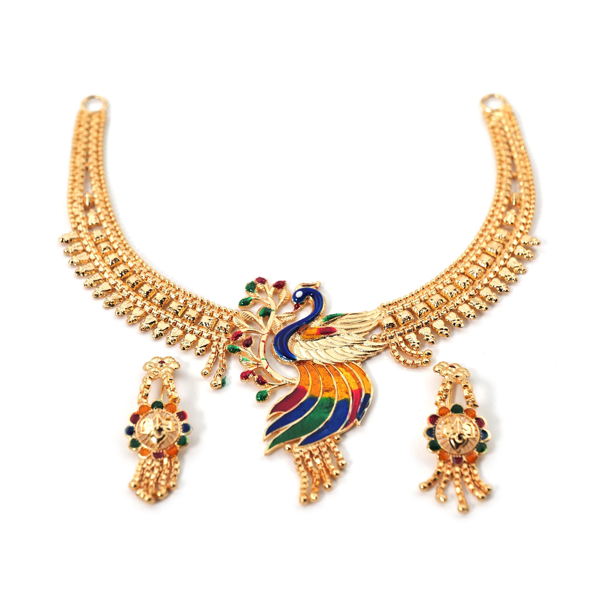 Gold Plated Necklace Set For Women