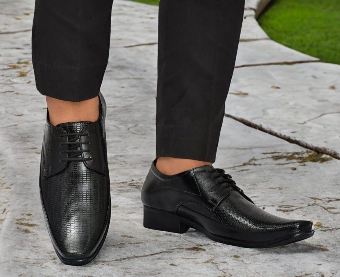 WUGO::Latest Fabulous Men Formal Shoes|Black Derby Shoes|Office Shoes For Men's & Boys (Free Home Delivery)