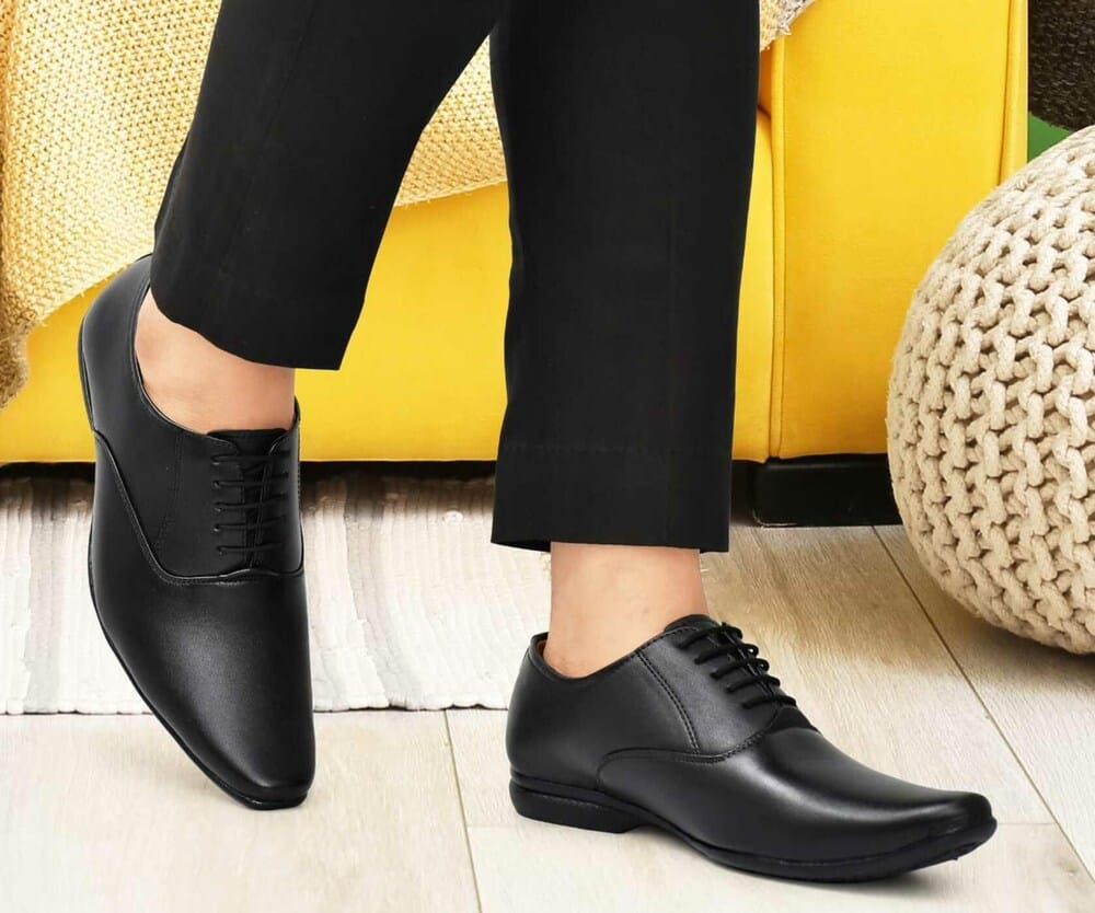 WUGO::Latest Gorgeous Men Formal Shoes|Black Derby Shoes|Office Shoes For Men's & Boys (Free Home Delivery)