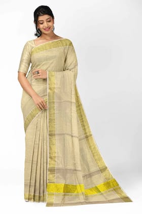 Kerala Golden Tissue Saree (3 inch)